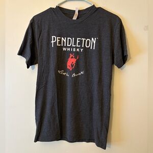 Pendleton Whiskey Men's Dark Gray Graphic Short Sleeve T-Shirt, Size Large